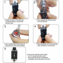 Load image into Gallery viewer, 80W Electronic e Cig Cigarette Shisha 2600mAh Battery Vape Pen Starter Kit Coils