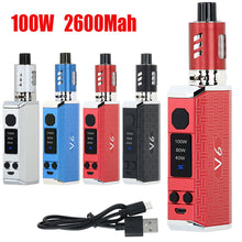 Load image into Gallery viewer, New 100W Electronic e Cig Cigarette Shisha Vape Pen Starter Kit 2600mAh Coils UK