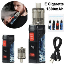 Load image into Gallery viewer, 100W E Cig Eletracnic Cigarette 1800mAh Huge Vape LED Screen Starter Full Kit