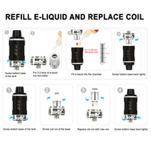 Load image into Gallery viewer, 80W Electronic E-Cigarette 2500mAh Battery Vape Starter Kit Shisha Black Set