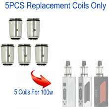 Load image into Gallery viewer, 5PCS Replacement Coils Vapour For 100W E Cigarette 510 Thread Stainless Steel