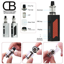 Load image into Gallery viewer, 100W Electronic Cigarette 2200mAh Vape LED Box Mod Full Full Kit Discoball
