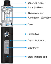 Load image into Gallery viewer, 100W Vape Starter Kit 2000mAh Battery Mod 510 Atomizer 2.0ml Tank - M1