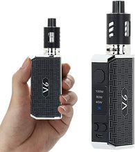 Load image into Gallery viewer, GENUINE V6 Electronic Kit 2ml 40-100W Mod 2600mAh E cigarette Starter Vape Pen