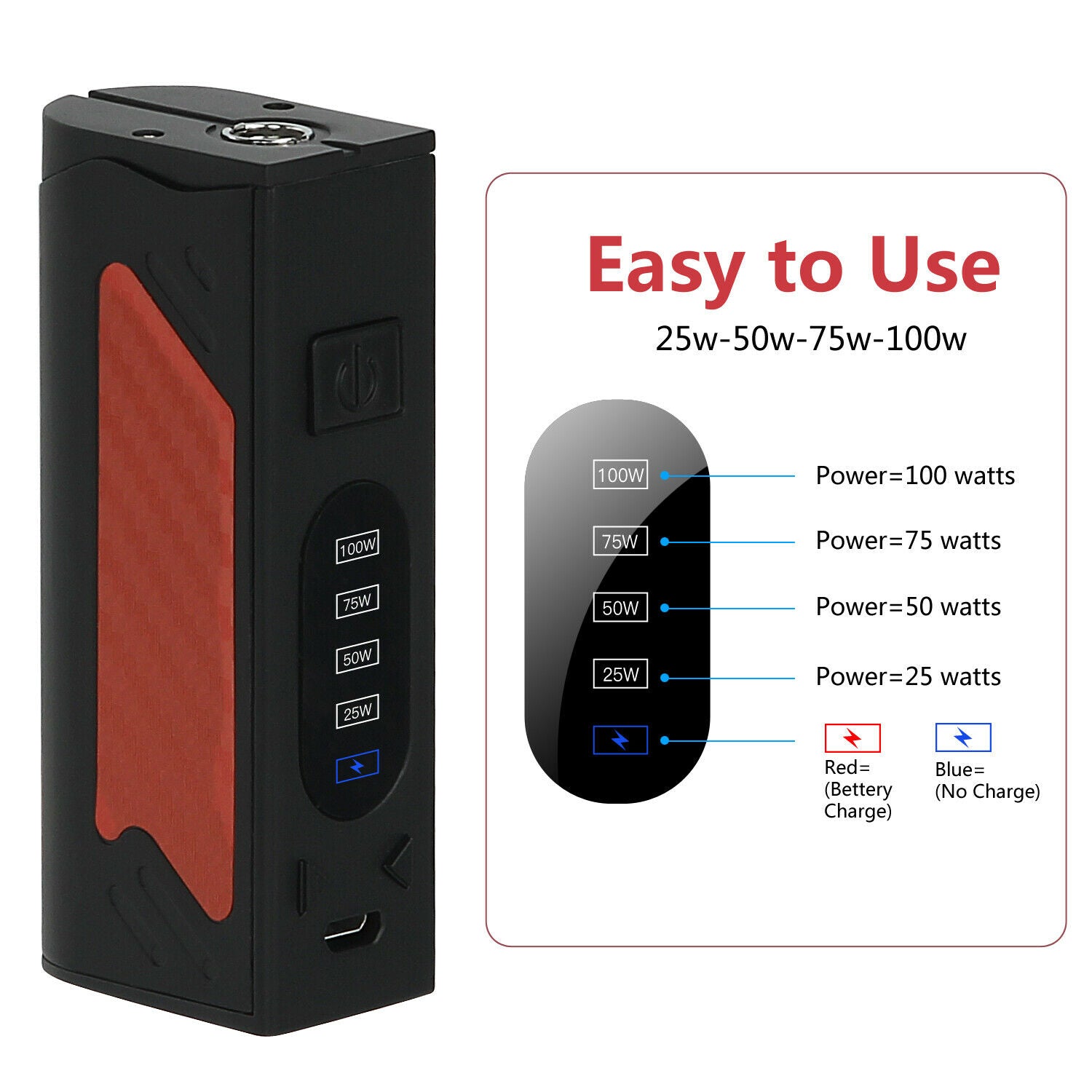 100W Electronic Cigarette 2200mAh Vape LED Box Mod Full Full Kit Disco Discoball 100W Electronic Cigarette 2200mAh Vape LED Box Mod Full Full Kit Disco Discoball