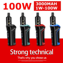 Load image into Gallery viewer, 100W E Cigarette Starter Kit Electronic 3000mAh Vaporizer Mod Shisha Vape
