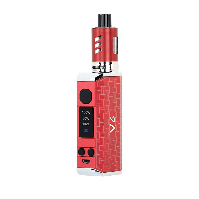 GENUINE V6 Electronic Kit 2ml 40-100W Mod 2600mAh E cigarette Starter   Discoball